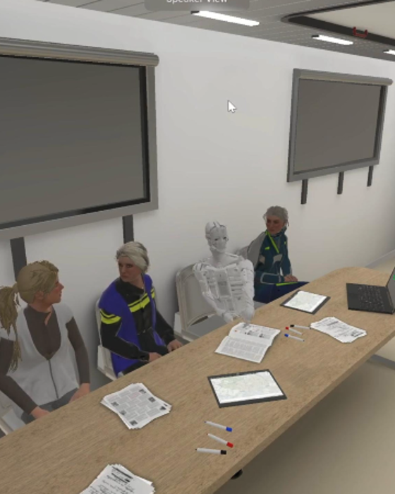 De OVD BZ Die De VR Bril Opzet