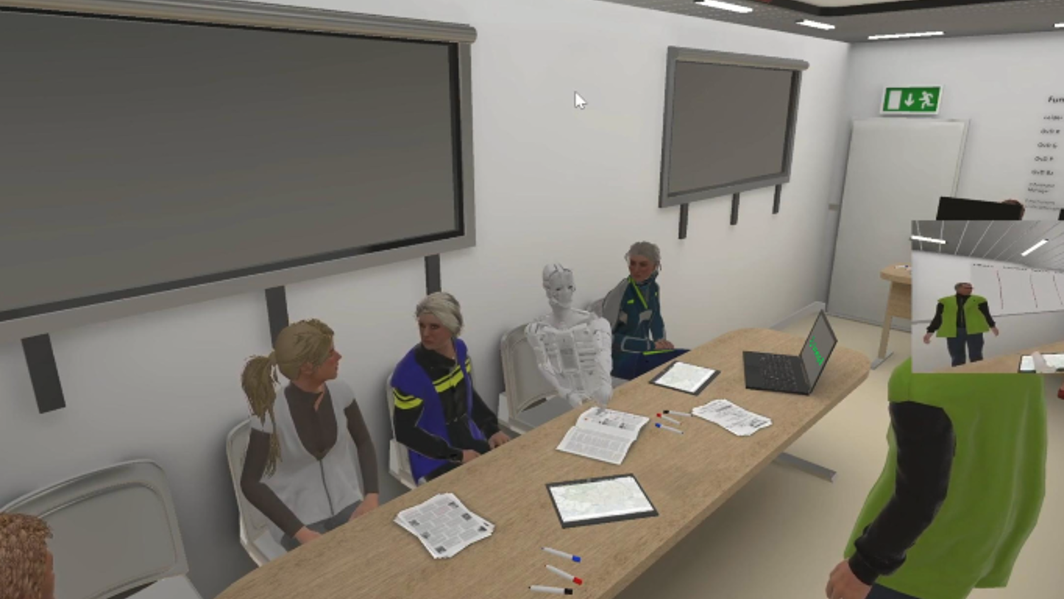 De OVD BZ Die De VR Bril Opzet