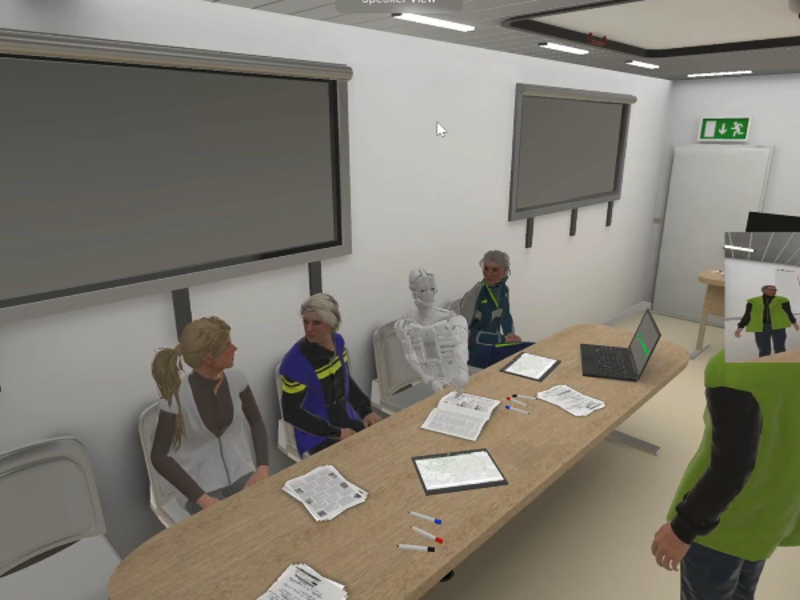 De OVD BZ Die De VR Bril Opzet